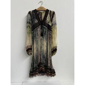 Jean Paul Gaultier Femme Pleated Silk Print Dress – IT 40